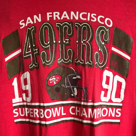 Vtg 1990 San Francisco 49’ers SuperBowl Champs XL - Picture 2 of 3